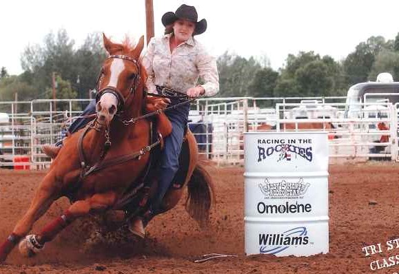 Amy Hunter with a horse